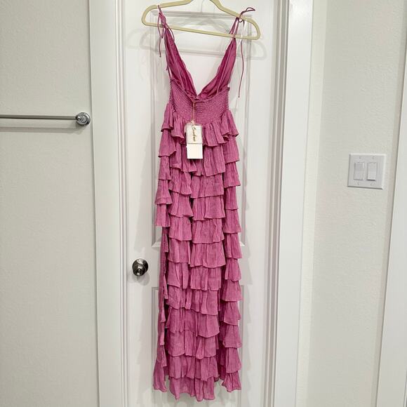 NWT Sundress Elise Long Dress in Cassis Lilas Size Large‎ - Picture 5 of 8